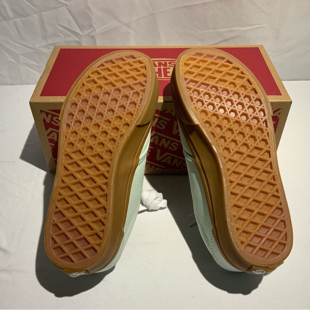 VANS Atwood Unisex Kids Spa Blue Gum Canvas Sneakers Size 1 - Picture 3 of 4